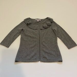 Sophia Milano 100% Cashmere Gray Cardigan